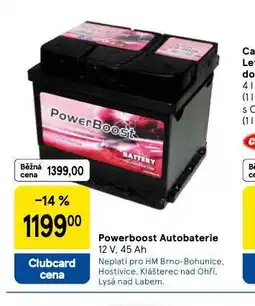 Tesco Powerboost autobaterie 45 ah nabídka