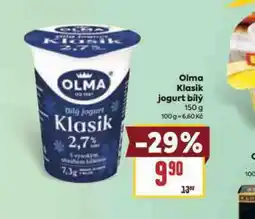 Billa Olma klasik jogurt bílý nabídka
