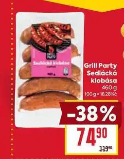 Billa Grill Party Sedlácká klobása 460 g nabídka
