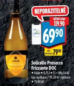 Albert Solicello Prosecco Frizzante DOC nabídka