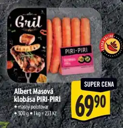 Albert Albert Masová klobása PIRI-PIRI nabídka
