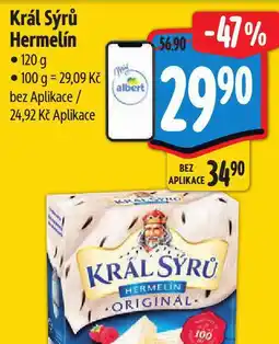 Albert Král sýrů hermelín nabídka