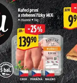 Albert Kuřecí prsní a stehenní řízky mix nabídka