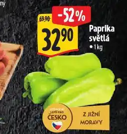Albert Paprika světlá nabídka