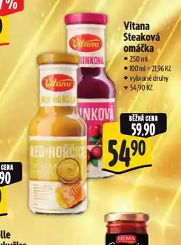 Albert Vitana steaková omáčka nabídka