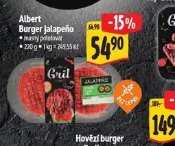 Albert Burger jalapeňo nabídka