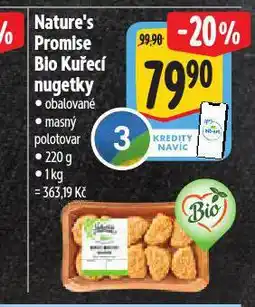 Albert Bio kuřecí nugetky nabídka