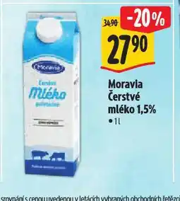 Albert Moravia čerstvé mléko 1,5% nabídka