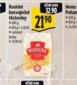 Albert Rosické bezvaječné těstoviny nabídka