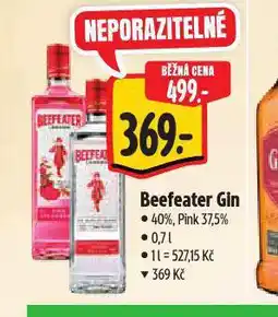 Albert Beefeater gin nabídka