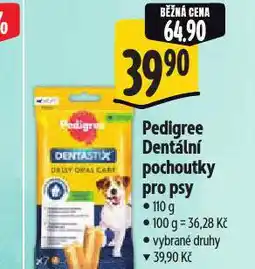 Albert Pedigree dentastix pochoutky pro psy nabídka