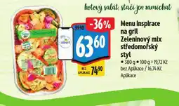 Albert Menu inspirace na gril zeleninový mix středomořský styl nabídka