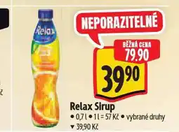 Albert Relax sirup nabídka