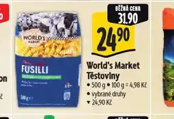 Albert World´s market těstoviny nabídka