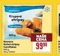 Billa Nowac kuřecí stripsy cornflakes nabídka