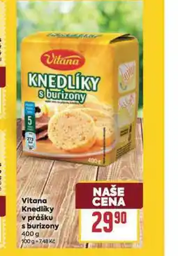 Billa Vitana knedlíky v prášku s burizony nabídka