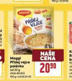 Billa Maggi přidej vejce polévka nabídka