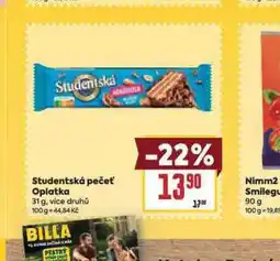 Billa Orion studentská pečeť nabídka