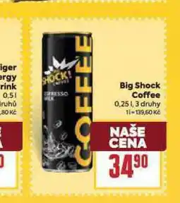 Billa Big shock coffee nabídka