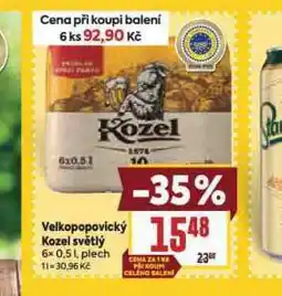 Billa Pivo velkopopovický kozel 10 nabídka