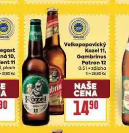 Billa Pivo velkopopovický kozel 11 nabídka