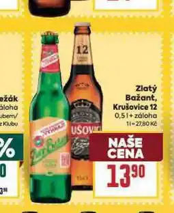 Billa Pivo zlatý bažant nabídka