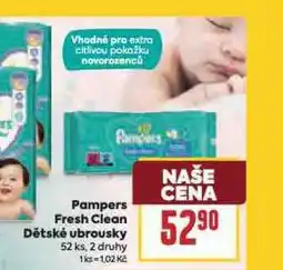 Billa Pampers dětské vlhčené ubrousky nabídka