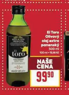 Billa El taro olivový olej extra panenský nabídka