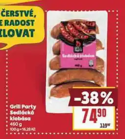 Billa Sedlácká klobása nabídka
