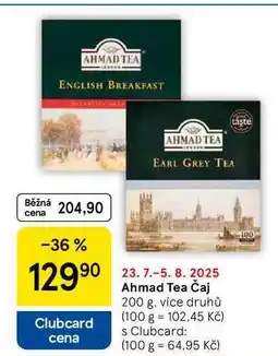 Tesco Ahmad Tea Čaj, 200 g nabídka