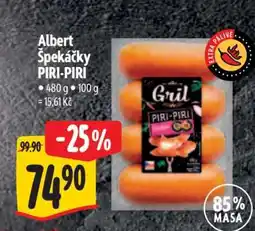 Albert Albert špekáčky PIRI PIRI nabídka