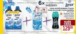 Billa Lenor aviváž duopack / Lenor Fresh Air aviváž / Lenor perličky nabídka