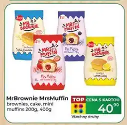 Tamda Foods MrBrownie MrsMuffin brownies, cake, mini muffins 200g, 400g nabídka
