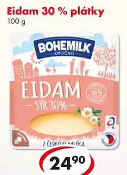 CBA Eidam 30 % plátky, 100 g nabídka