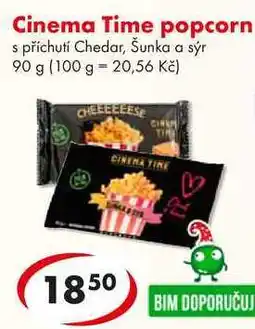 CBA Cinema Time popcorn, 90 g nabídka
