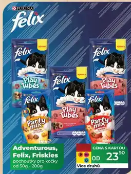 Tamda Foods Adventurous, Felix, Friskies pochoutky pro kočky od 50g - 200g nabídka