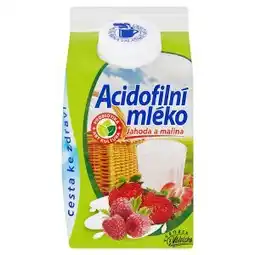 Tamda Foods Mlékárna Valašské Meziříčí Acidofilní mléko jahoda a malina 450g nabídka
