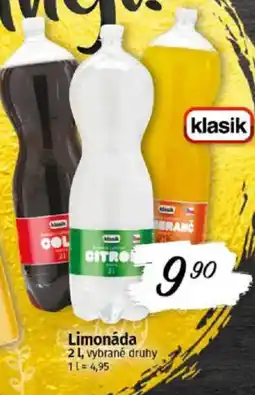 Coop Limonáda nabídka