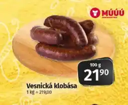 Coop Vesnická klobása nabídka