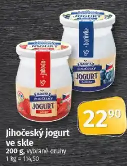 Coop Jihočeský jogurt ve skle nabídka