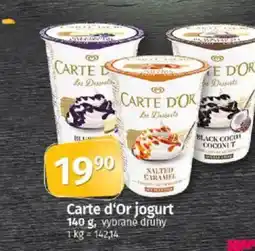 Coop CARTE D'OR jogurt nabídka