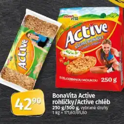 Coop BonaVita Active rohlíčky/Active chléb nabídka