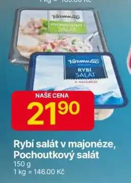 Hruška Rybí salát v majonéze, Pochoutkový salát nabídka