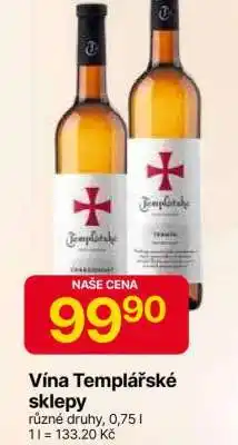 Hruška Víno Templářské sklepy nabídka