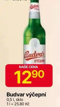 Hruška Budvar výčepní nabídka
