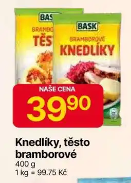 Hruška Knedlíky, těsto bramborové nabídka
