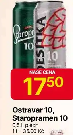 Hruška Ostravar 10 Staropramen 10 nabídka