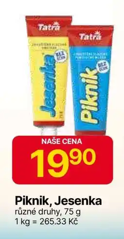 Hruška Piknik, Jesenka nabídka