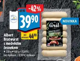 Albert Albert Bratwurst s medvědím česnekem nabídka