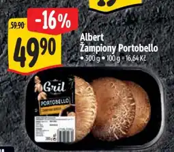 Albert Albert Žampiony portobello nabídka